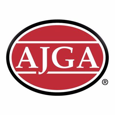 AJGA Logo Red on white background