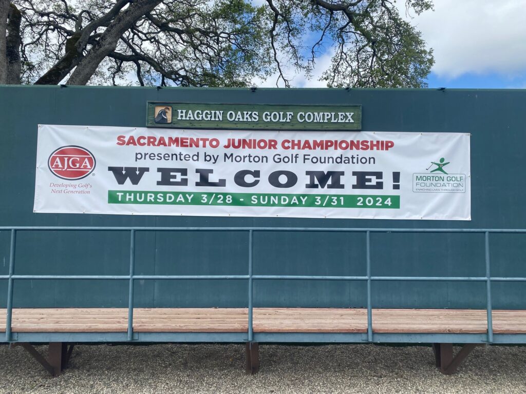 Welcome Sign for the Tournament